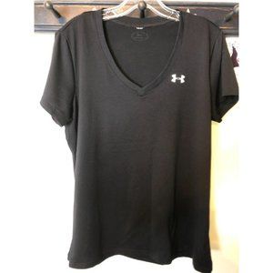 Under Armour Black Dri-Fit V-Neck Ladies Sz. L